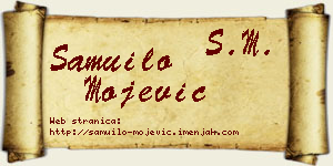 Samuilo Mojević vizit kartica